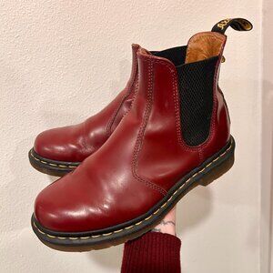Dr.Martens Cherry Red Leather Boots